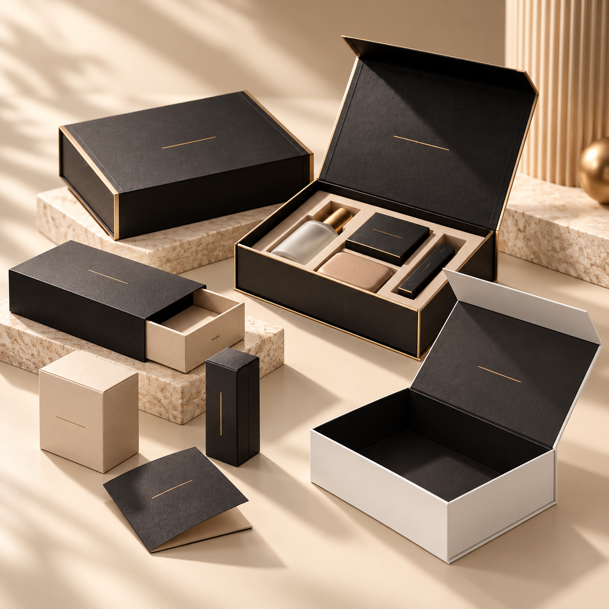 Retail and marketing packaging collection